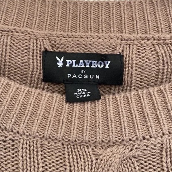 Pacsun playboy cropped sweater Xs/S - Picture 3 of 5